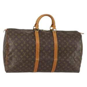 LOUIS VUITTON Monogram Keepall 55 Boston Bag M41424 LV Auth ep12605